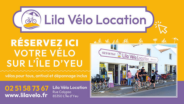 Découvrez l'île d'Yeu avec les vélos de la location de vélos Lila Velo