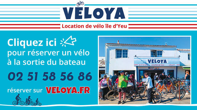 Découvrez l'île d'Yeu avec les vélos de la location de vélos Véloya