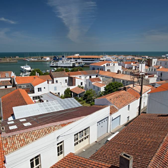 Les toits de Port-Joinville, Ile d'Yeu