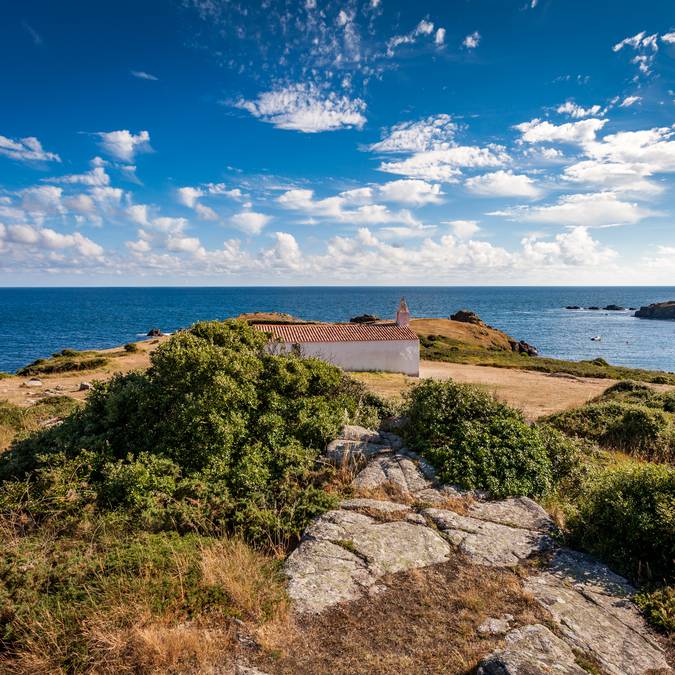 Côte sauvage, Chapelle de la Meule, Sud, Ile d'Yeu